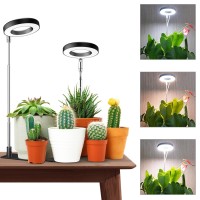 Wiaxulay Grow Lights For Indoor Plants, 3.4 In Full Spectrum Plant Light For Indoor Plants, Height Adjustable Growing Lamp With Auto On/Off Timer 3/9/12H, 10 Brightness, Ideal For Small Plants,2 Packs