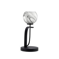 Cavella 1 Light Accent Lamp Shown In Matte Black Finish With 5.75