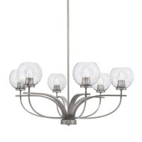 Cavella 6 Light Chandelier Shown In Graphite Finish With 5.75