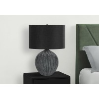 Monarch Specialties 9618 Lightingtable Lamp, Black Ceramic, Shade, Contemporary Lighting-23 H Table, 16