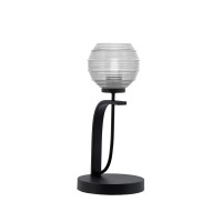 Cavella 1 Light Accent Lamp Shown In Matte Black Finish With 6