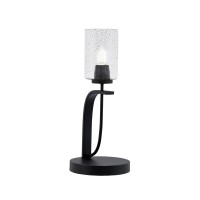 Cavella 1 Light Accent Lamp Shown In Matte Black Finish With 4