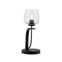 Cavella 1 Light Accent Lamp Shown In Matte Black Finish With 6