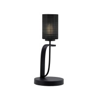 Cavella 1 Light Accent Lamp Shown In Matte Black Finish With 4