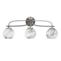 Cavella 3 Light Bath Bar In Graphite Finish With 5.75