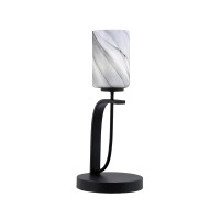 Cavella 1 Light Accent Lamp Shown In Matte Black Finish With 4