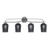 Cavella 4 Light Bath Bar In Graphite Finish With 5