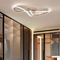 Stomee Ceiling Lamp Led Ceiling Light Living Room Dimmable Ceiling Lamp Modern Living Room Lamp With Remote Control Bedroom Chandelier Bedroom Dining Room Kitchen Lighting (Gold, 31.5In)