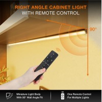 Mekkleon Under Cabinet Lights Remote Control 2 Pack Magnetic Rechargeable Light Bar Under Cabinet Lighting Wireless Ceiling And