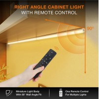 Mekkleon Under Cabinet Lights Remote Control 2 Pack Magnetic Dimmable Closet Lights Usb Rechargeable Wireless Led Shop Light Cei