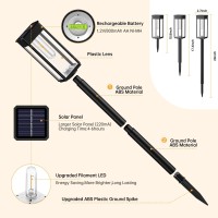 Bitpott Solar Pathway Lights 8 Pack Solar Powered Garden Lights Outdoor Waterproof Auto Onoff Led Solar Lights For Landscape