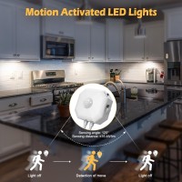 Lacoco Led Motion Sensor Cabinet Light 12Inch Plug In Motion Sensor Light 3 Color Temps Closet Motion Sensor Light With Timer