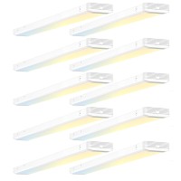 Bbounder 10 Pack 4Ft Led Wraparound Light With 3Cct Selectable 4000K5000K6500K Super Bright 5500Lm 50W 4 Foot Fluorescent Li