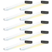 Bbounder 10 Pack 4Ft Led Wraparound Light With 3Cct Selectable 4000K5000K6500K Super Bright 5500Lm 50W 4 Foot Fluorescent Li