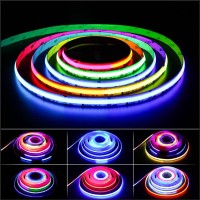 Pautix Rgb Smart Ic Cob Led Strip Light Addressable 20Ft/6.1M,720Leds/M Ul-Listed 24V Chasing Color Strip Light Multicolor Flexible Tape Light,For Tv,Party Diy Decoration(Without Controller&Adapter)