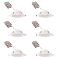 Juno Wf6 Dreg Sm Alo20 Sww5 90Cri Cp6 Mw M2 Canless Wafer Recessed Led Downlight Deep Regressed Smooth Trim Style 6Inch Matt