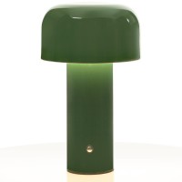 Glivpny Modern Mushroom Table Lamp For Portable Touch Dimming Rechargeable Led Night Light With 3Levels Brightness Bedside Lamp