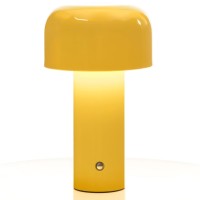 Glivpny Mushroom Cordless Table Lamp Dimmable Rechargeable Patio Lamp Small Portable Bedside Lamp 5000Mah Battery Operated Lamp