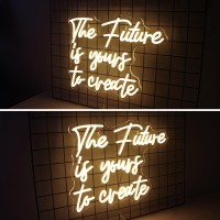 Horseneon The Future Is Yours To Create Neon Led Sign Letters Neon Signs For Wall Decor Warm White Neon Light Sign With Usb Po