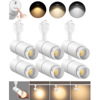 Vanoopee 3Color Zoomable 10W Led Track Lighting Heads H Type Track Light Heads Dimmable Bright Ceiling Spotlight Fixtures Accen