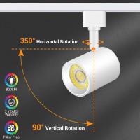 Vanoopee 5Color Led Track Lighting Heads H Type Track Light Heads Dimmable 2000K 3000K 4000K 5000K 6000K Adjustable Flicker F