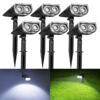 Consciot Solar Spotlights Outdoor Ip67 Waterproof 2In1 Solar Spot Lights Durable Christmas Decorations Lights For Garden Yar