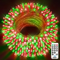 Knonew 600Ft Christmas Lights Outdoor Red And Green 1500 Led String Light With Remote Control 8 Modes And Timer Memory Waterproof Fairy Lights Decorations For Xmas Tree Yard Wedding Backdrop Decor