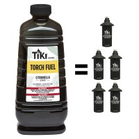 Tiki Brand Easy Pour Torch Fuel For Outdoors, Citronella Scented - 64 Oz, 1216153 Black (Pack Of 2)