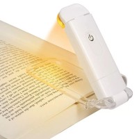 Led Rechargeable Book Light For Reading In Bed, Warm Light Flexible Reading Light, Clip On Led Bookmark Lamp With 160Mah Battery, Eye Protection Book Night Light For Bed, Train