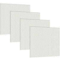 Frienda 4 Pcs Replacement Fluorescent Light Cover Panels Flat Clear Prismatic Acrylic Ceiling Light Cover Plate Ceiling Light Re