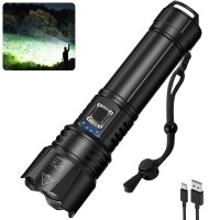 Rechargeable Flashlights High Lumens 990 000 Lumens Brightest Flashlight 5 Modes Super Bright Led Flashlight 12H Running Time