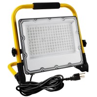 Ouside 150W Led Work Light 15000Lm Construction Light With 1575 In Cable 1000W Equivalent 6500K Portable Adjustable Working L