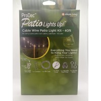 Patio Lights Up Cable Wire Patio Light Kit - 40 Ft