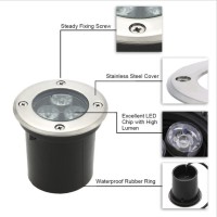 Yissone 4 Pack 3W 8Cm Led Buried Light 95-265V Ip67 Recessed Underground Light For Deck Driveway Garden