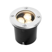 Yissone 4 Pack 3W 8Cm Led Buried Light 95-265V Ip67 Recessed Underground Light For Deck Driveway Garden