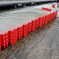 Nollam Abs Water Barriers, Road Flood Protection Barrier,Easy Deployable System For Flood Control Inundation Protection, Flood Prevention Barriers Reusable For Garage Entrance,3Pcs-68Cm*70.5Cm*52.8Cm