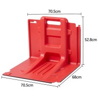 Nollam Abs Water Barriers, Road Flood Protection Barrier,Easy Deployable System For Flood Control Inundation Protection, Flood Prevention Barriers Reusable For Garage Entrance,3Pcs-68Cm*70.5Cm*52.8Cm