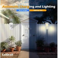 Leidrail Solar Fence Lights 2 Modes Edison Bulb Solar Wall Lights Outdoor Playhouse Accessories Waterproof Warmcold White Le