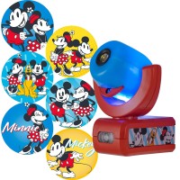 Projectables Disney Mickey And Minnie Mouse Led Kids Night Light, Projector, Plug-In, Dusk-To-Dawn Sensor, For Kids, Boys, Girls, Toy Room, Playroom, Bedroom, 67164