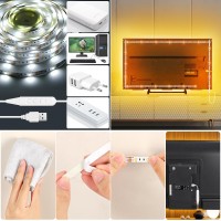 Led Strip Lights For Tv 164Ft Lights Bar Flexible Lights With Selfadhesive Dimmable Led Light Strips 2800K6500K Warm To Dayl