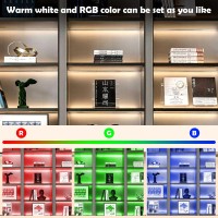 Motion Sensor Led Strip Lights Battery Powered 656Ft Rgbw Dimmable Under Cabinet Lights With Remote Motion Activated Led Closet