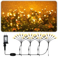 Aulanto Plug In Firefly Lights 4 Pack Firefly Lights Outdoor Waterproof Garden Lights With 8 Modes Low Voltage Pathway Light