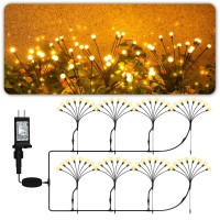 Aulanto Firefly Lights 8 Pack Led 8 Modes Low Voltage Landscape Lights Outdoor Waterproof 952Ft Extra Cable Decor For Gar