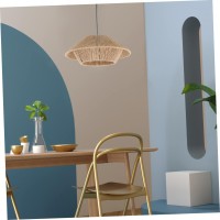 Uonlytech Rattan Pendant Light Lampshades For Table Lamp Wicker Pendant Light Cover Woven Ceiling Lamp Shade Lamp For Ceiling Light