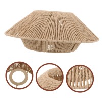 Uonlytech Rattan Pendant Light Lampshades For Table Lamp Wicker Pendant Light Cover Woven Ceiling Lamp Shade Lamp For Ceiling Light