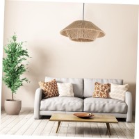 Uonlytech Rattan Pendant Light Lampshades For Table Lamp Wicker Pendant Light Cover Woven Ceiling Lamp Shade Lamp For Ceiling Light