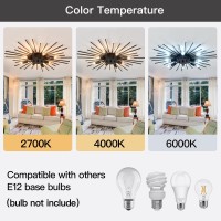 Zglaojt Semi Flush Mount 8 Light Ceiling Light Modern Metal Ceiling Lighting Black Light Fixture For Farmhouse Kitchen Dining Ro