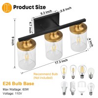 3 Light Bathroom Vanity Lights Bathroom Lighting Fixtures Over Mirror With Clear Glass Shade Black Vanity Light Fixtures For B