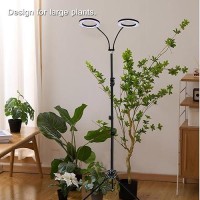 Grow Light With Stand Yadoker Dualhead Led Plant Light For Indoor Plants Full Spectrum Grow Lamp 81216H Timer 10 Dimmable