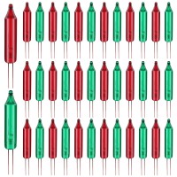 Mudder 100 Pcs Mini Christmas 2.5 Volt Replacement Light Bulbs For Christmas Trees Decorative Light Supplies Indoor Outdoor Xmas Decor, 170 Ampere, 0.42 Watt (Red,Green)